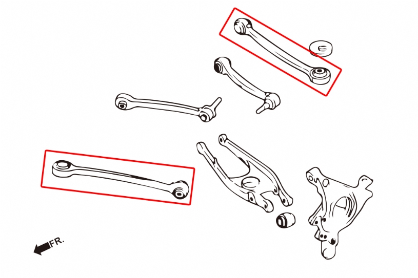 7734 - REAR FRONT LOWER ARM 