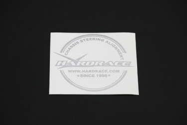 HARDRACE FUEL CAP STICKER - SILVER