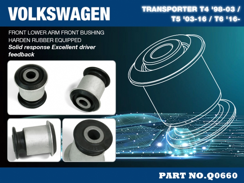 Q0660 - FRONT LOWER ARM-FRONT BUSHING