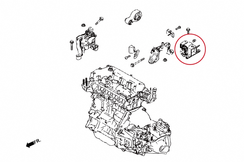 Left discount engine mount