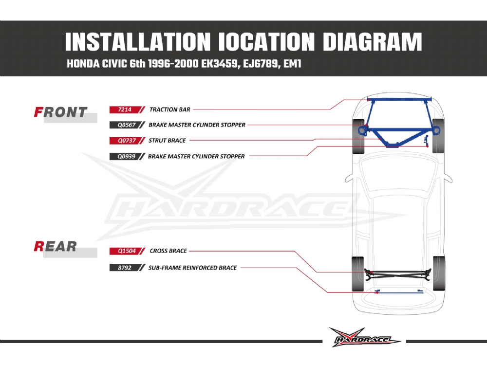 Q1504 - REAR CROSS BRACE